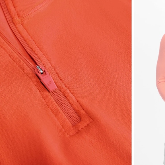 NEW FABLETICS The Training Day 1/4 Zip in Bright Flame size: 2XL - Picture 4 of 7